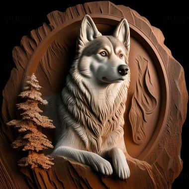 3D модель Собака EaSiberian Husky (STL)